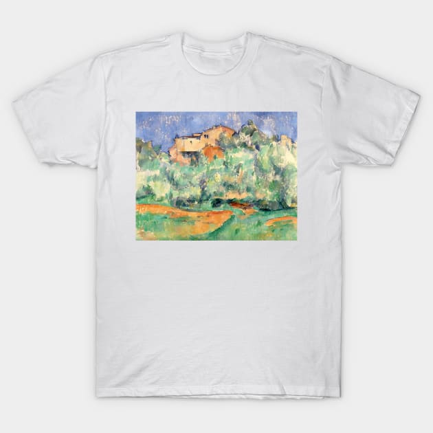 Maison de Bellevue et Pigeonnier by Paul Cezanne T-Shirt by Classic Art Stall